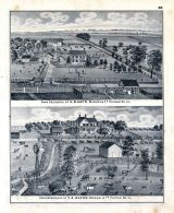 H.B. Kay's Farm Res, Y. A. Glenn Farm Res, Illinois State Atlas 1876